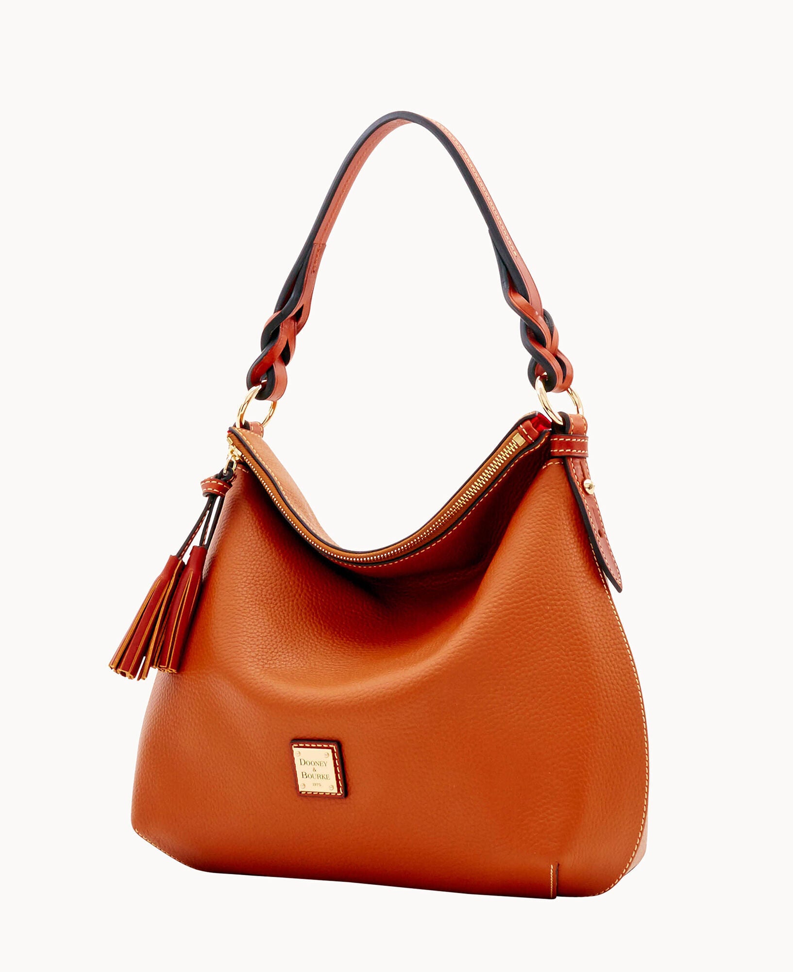 Pebble Grain Twist Strap Hobo - Image 6