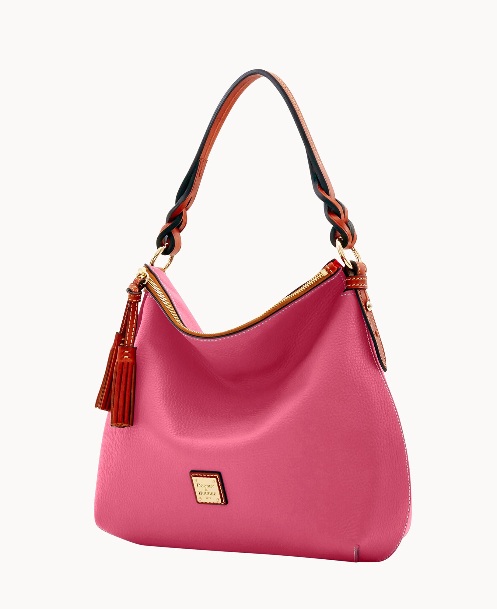 Pebble Grain Twist Strap Hobo - Image 14