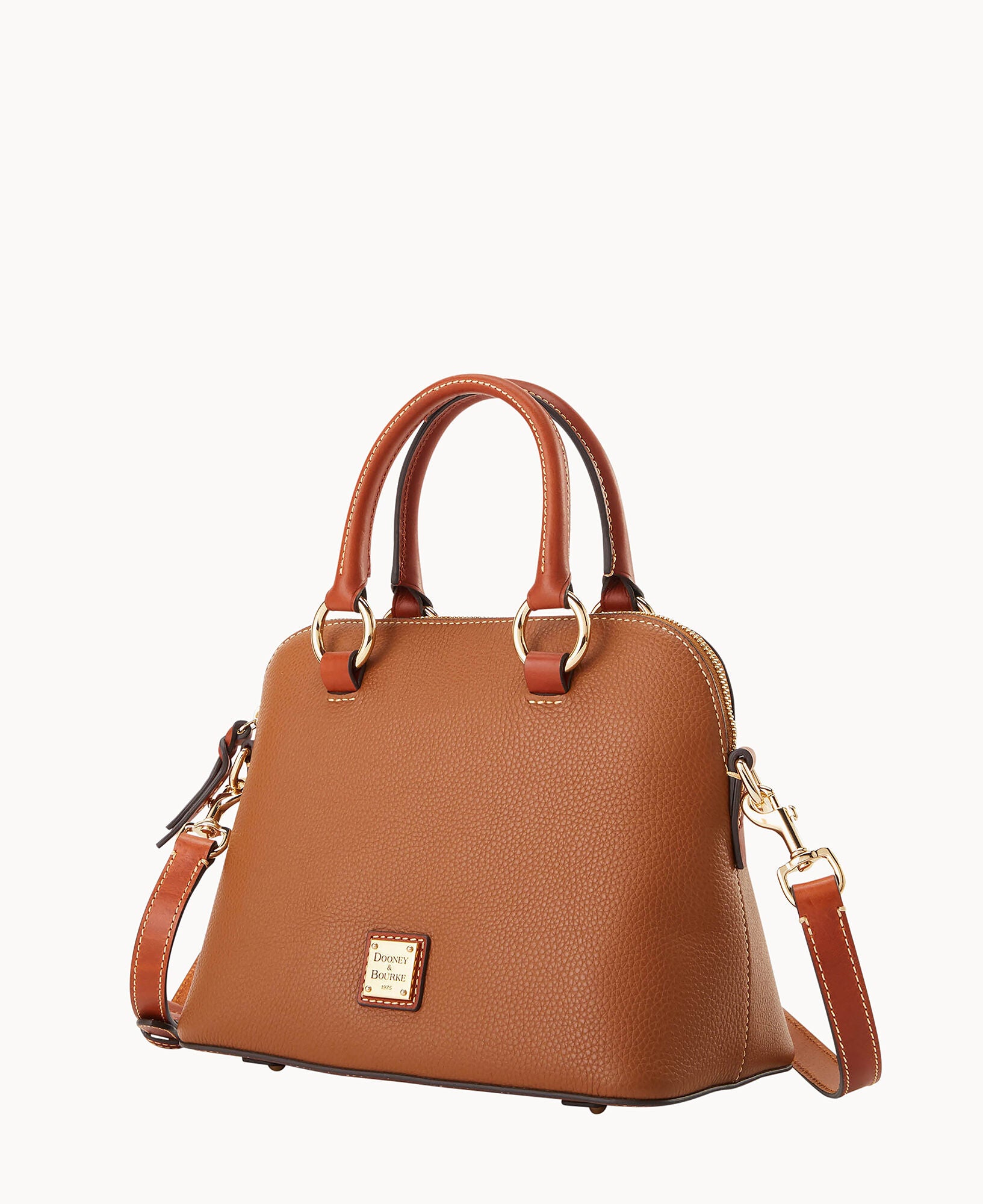 Pebble Grain Domed Satchel - Image 7