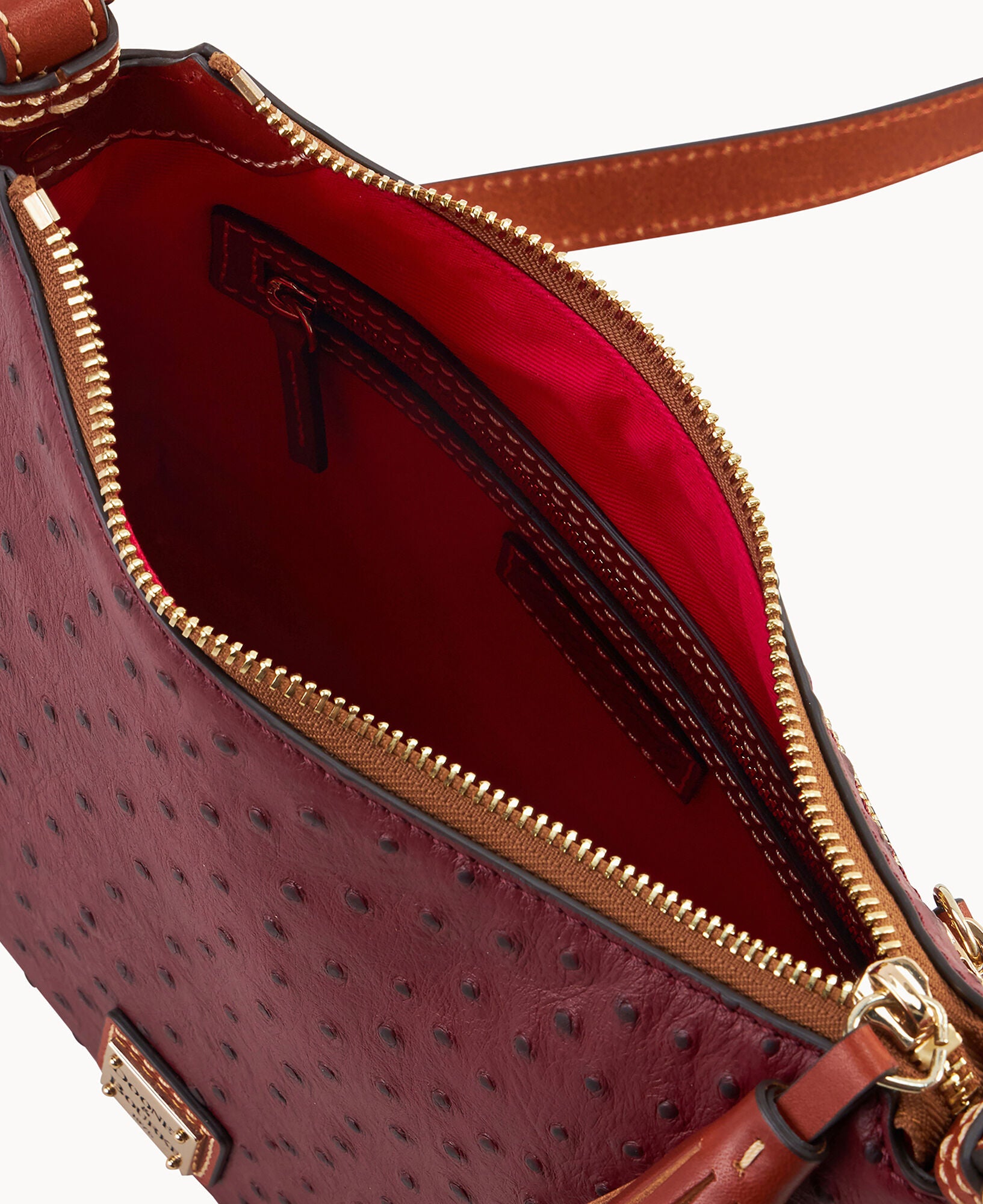 Ostrich Crossbody Hobo - Image 3