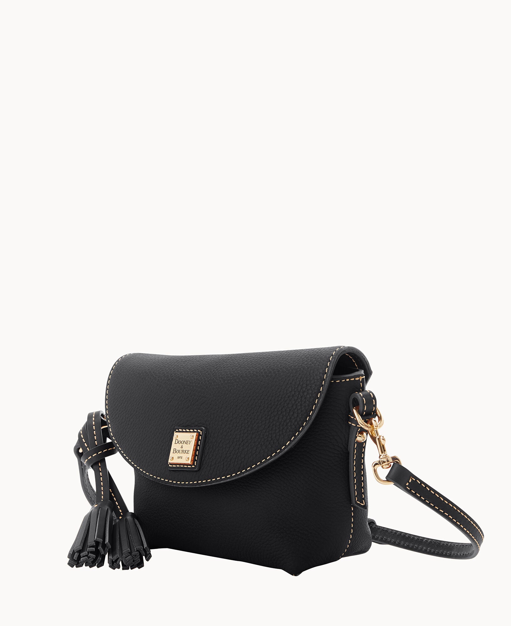Pebble Grain Crossbody Saddle Bag - Image 6