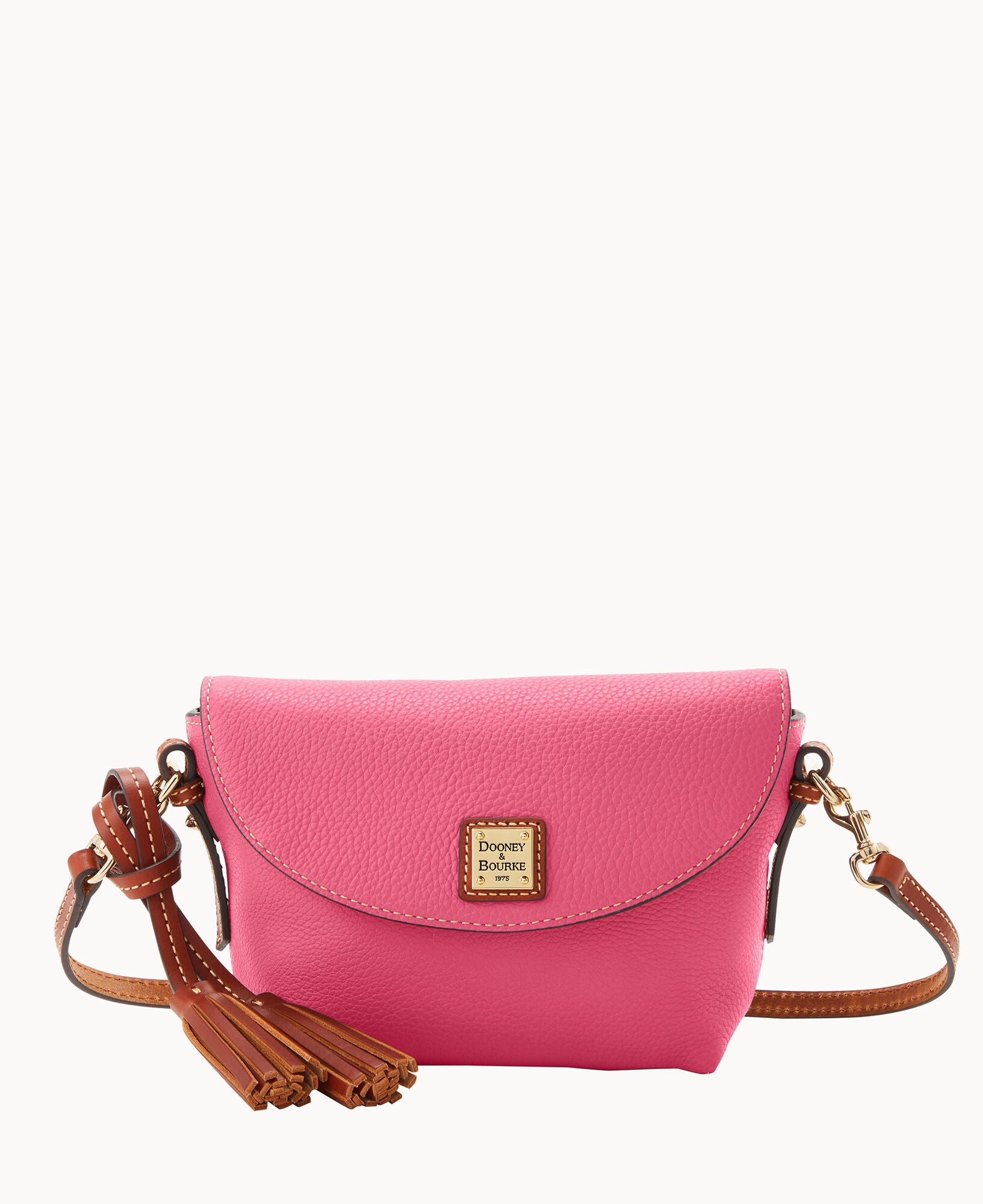 Pebble Grain Crossbody Saddle Bag - Image 17