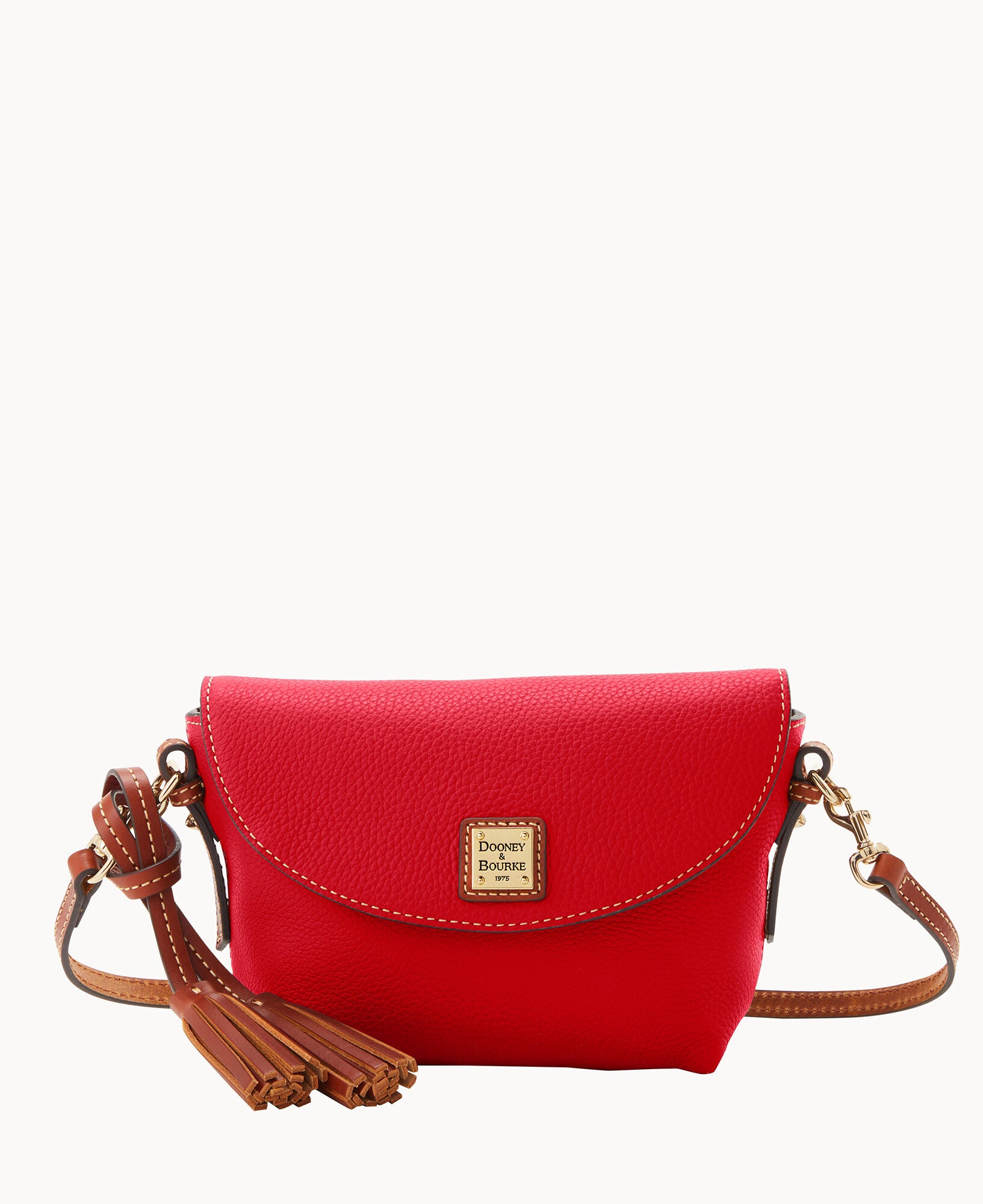 Pebble Grain Crossbody Saddle Bag - Image 25