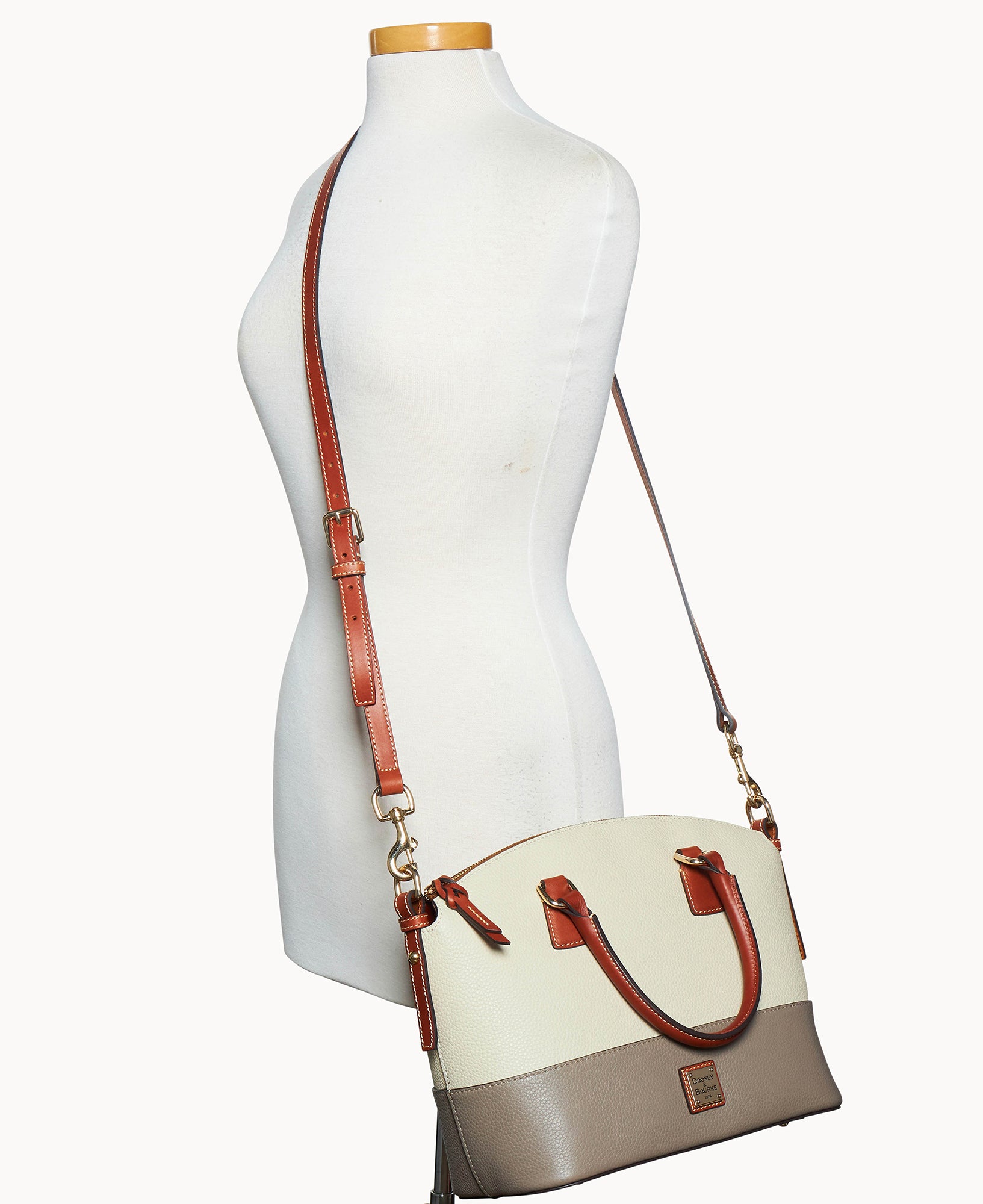 Pebble Color Block Domed Satchel - Image 20