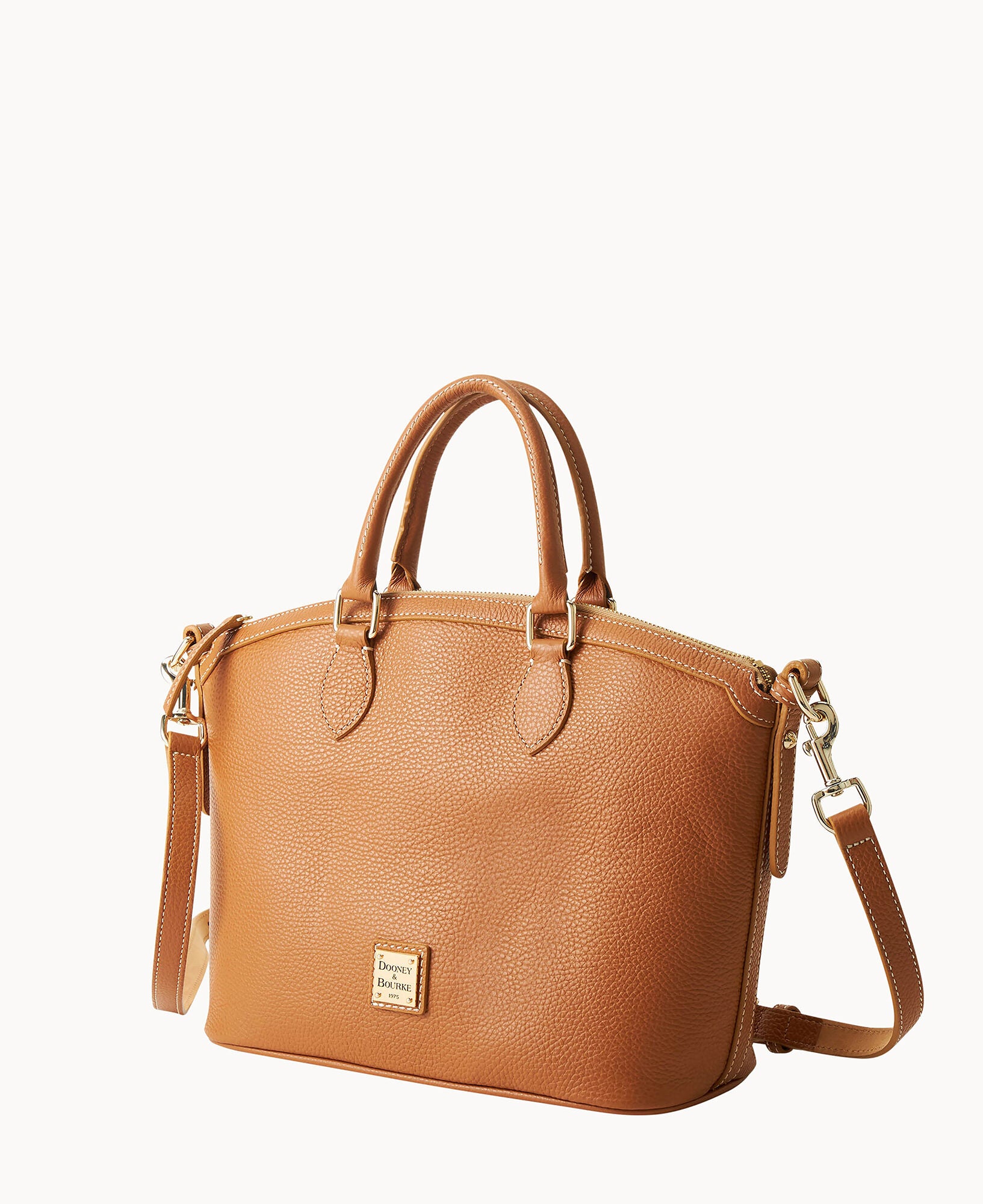 Lucca Leather Domed Satchel - Image 6