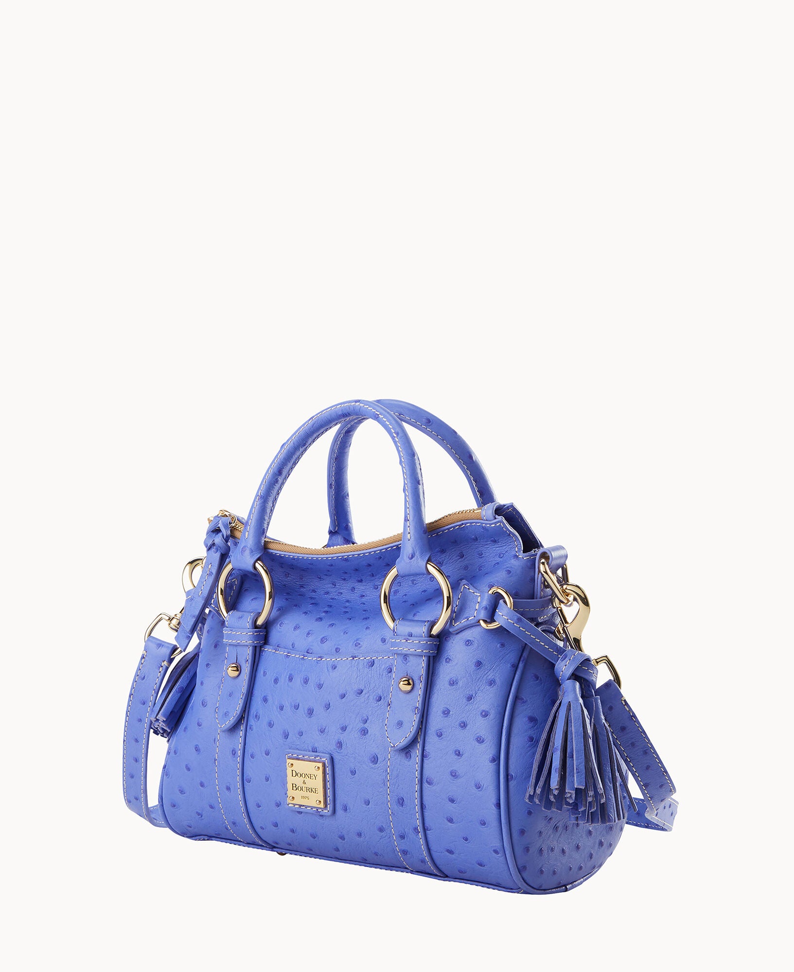 Ostrich Satchel With Pocket - Image 17