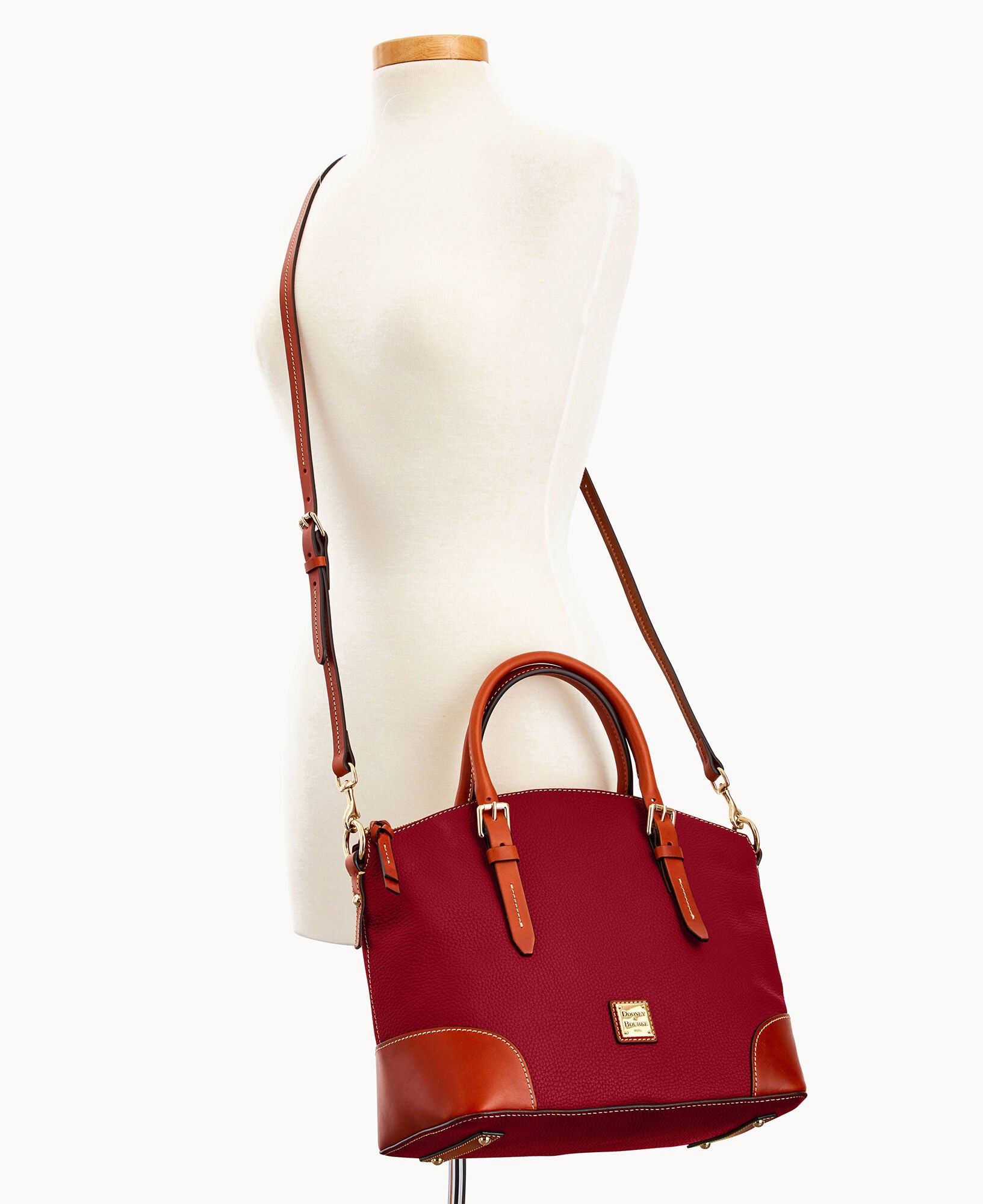 Pebble Grain Domed Satchel - Image 25