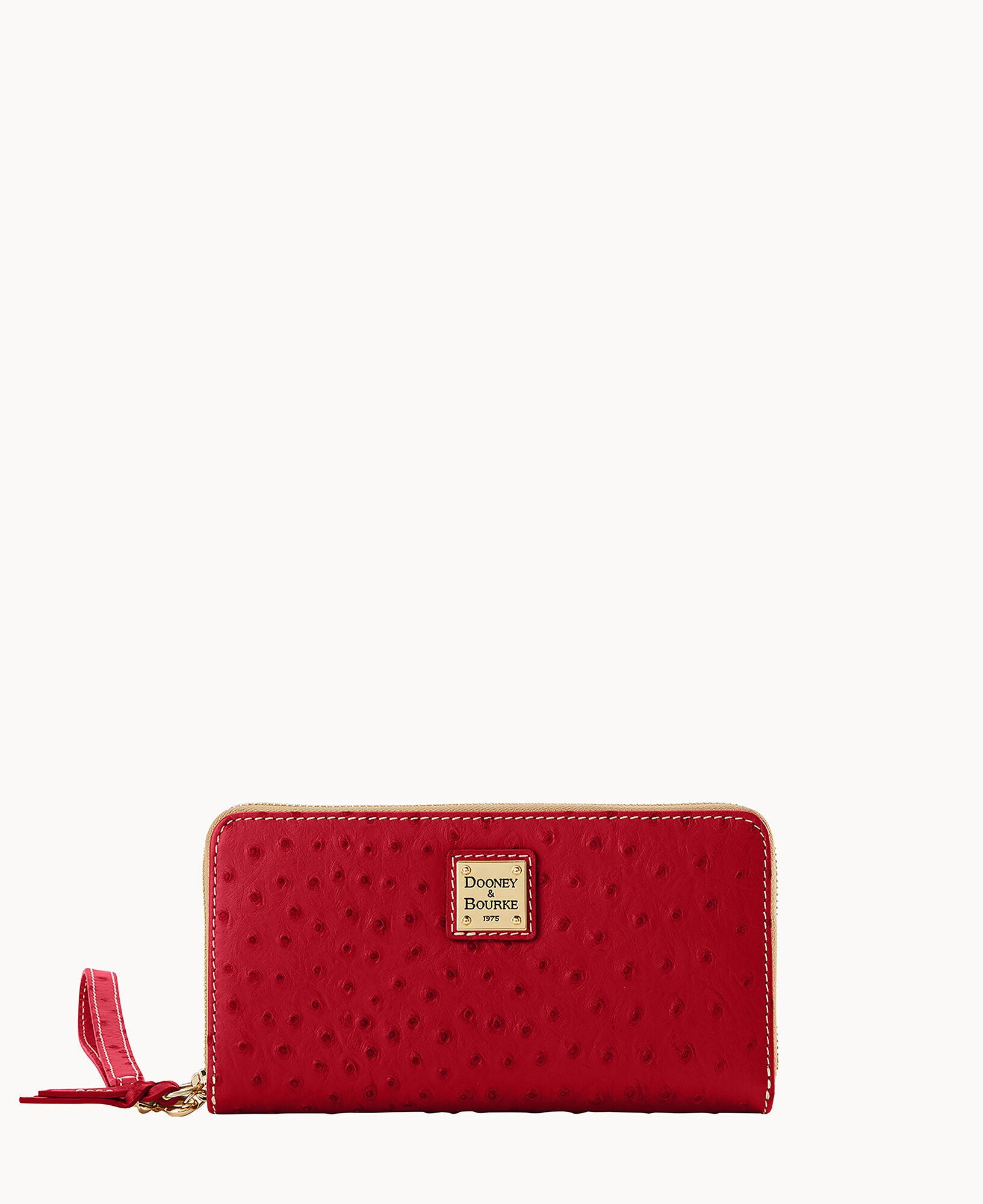Ostrich Large Zip Around Wristlet - Image 25