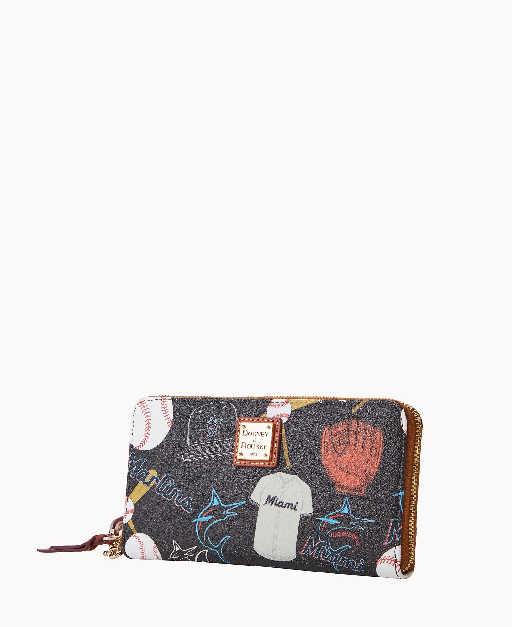 MLB Marlins Large Zip Around Wristlet - Image 5
